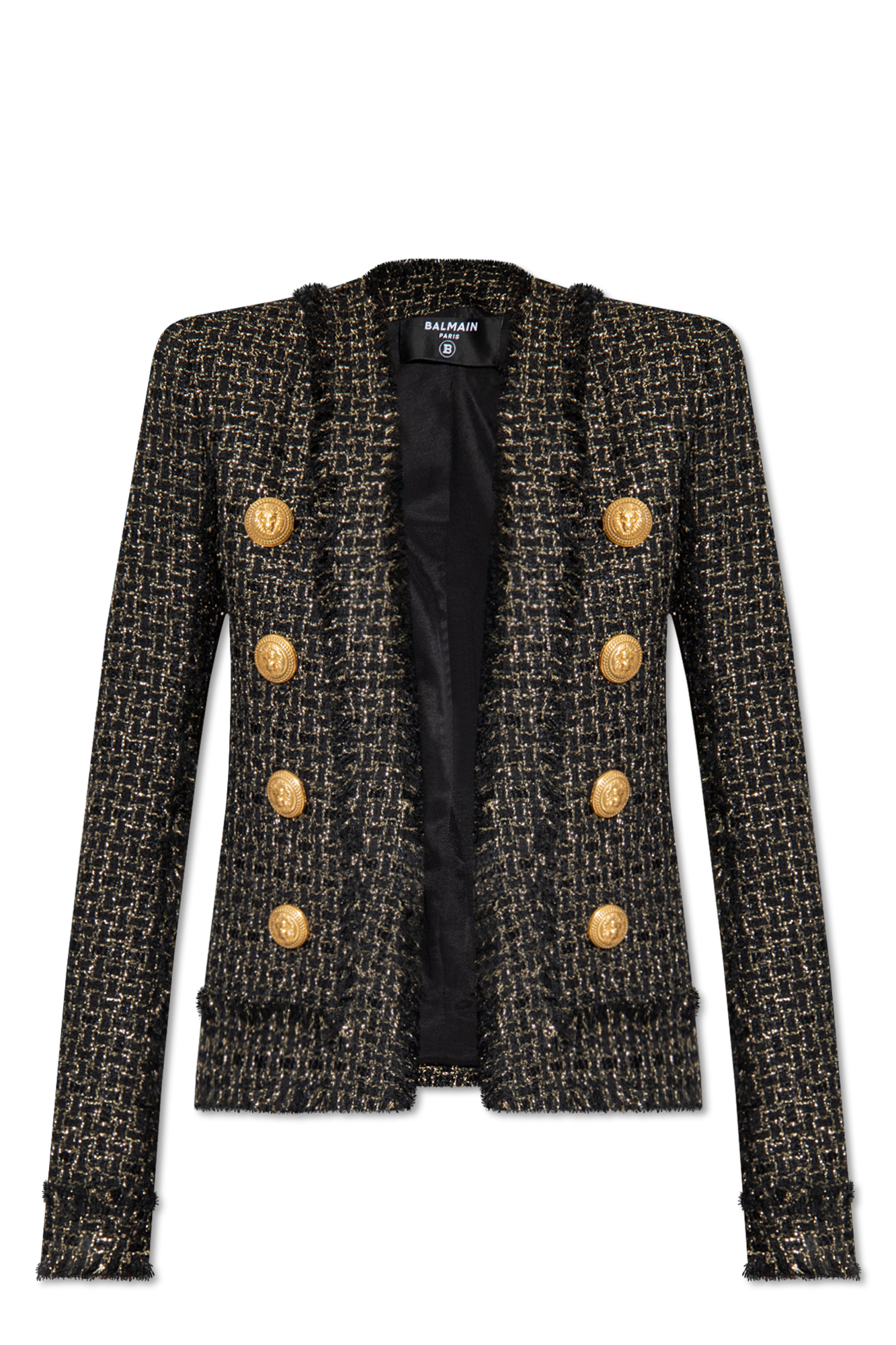 Jacke Balmain schwarz Gold store 34 XS